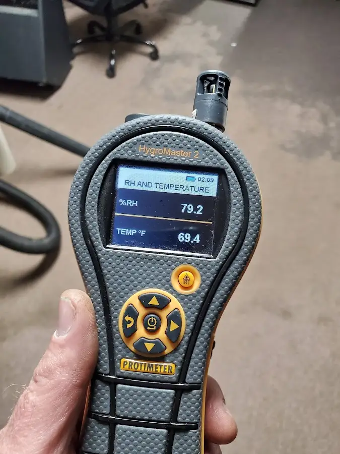 Moisture meter humidity assessment for Mold Remediation & Removal in La Vergne